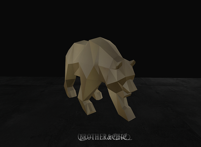 Estatua de Bear_low_poly