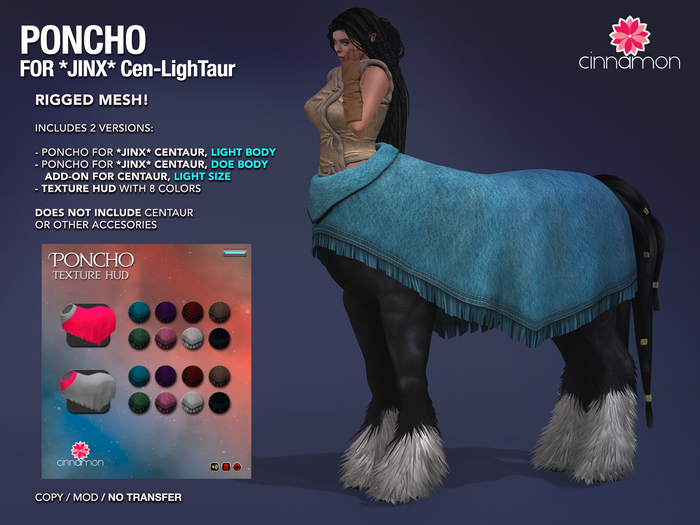 *CINNAMON* Jinx Centaur - Poncho Light