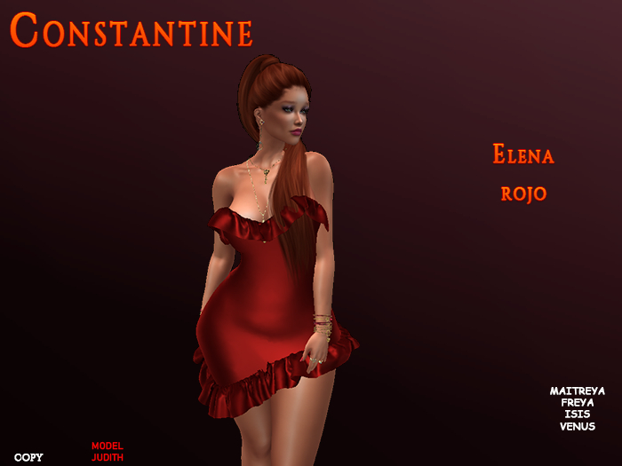 [JC CONSTANTINE] Elena Dress Red