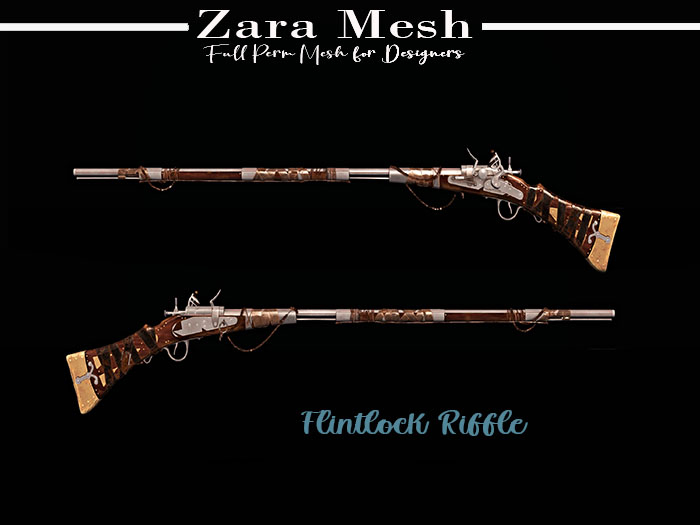 Zara Mesh - Weapons - Flintlock Riffle - FULL PERM MESH