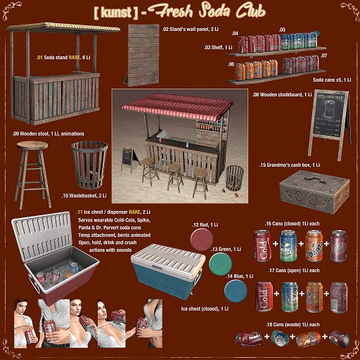 .01 [ kunst ] - Soda stand RARE
