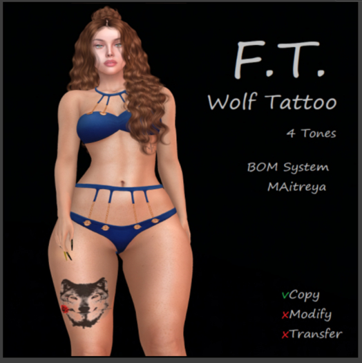 [Ft] Store - Tattoo Wolf  BOX