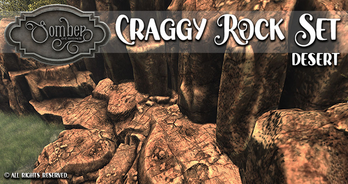 Desert Craggy Rocks