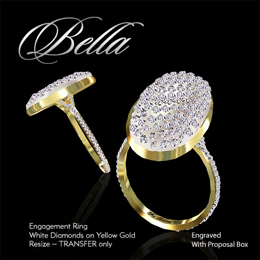 Exquisite Bella Engagement Ring Gold