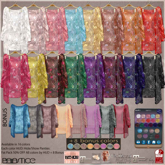 Baiastice_Alba Open Shirt-All Colors+8 Bonus