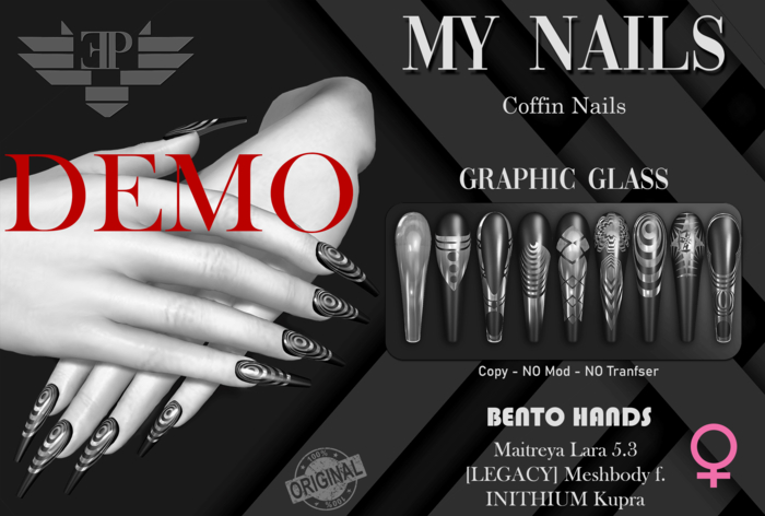 D*E*M*O L'Emporio&PL::*My Nails*:: -Graphic Glass -Bento-FEMALE