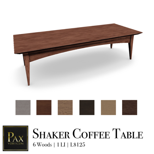 Pax:: Shaker Coffee Table