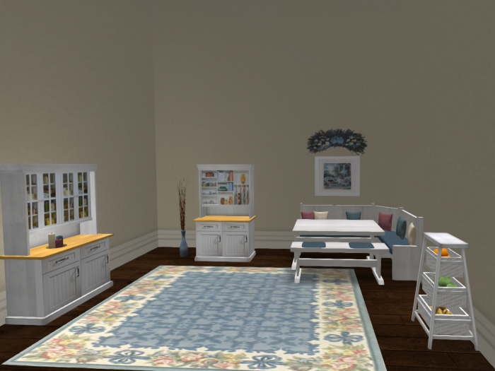 Corner Dining Room Table Set ~ White Complete Dining Room Set