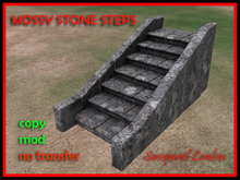 Mossy Stone Steps - Rustic Garden or Castle Steps
