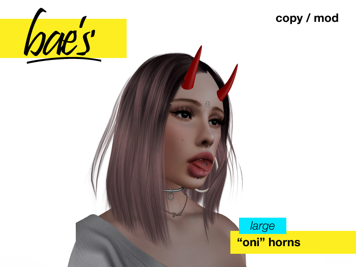 bae's - "oni" horns [large] [copy/mod]
