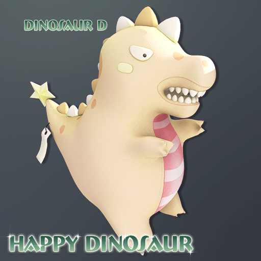 FenDuDu_ Happy Dinosaur-Dinosaur D
