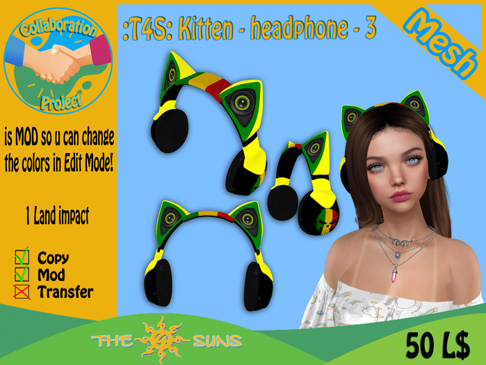 :T4S: Kitten - headphone - 3