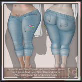 [HC] Unice Blue Jeans for Kupra, Maitreya, Legacy, Slink, Belleza, Tonic, Signature & eBody