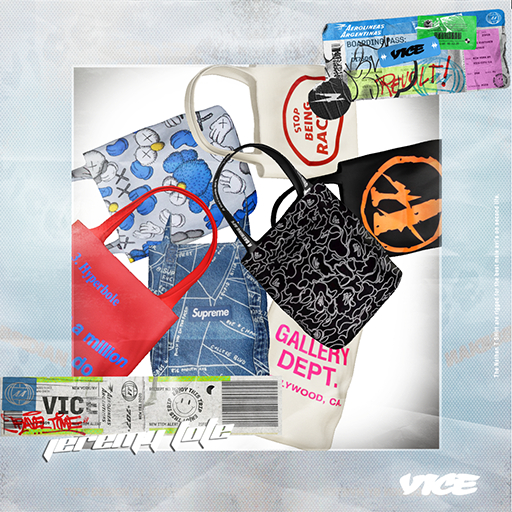 VICE - Jeremy Canvas Tote Bag "FATPACK"