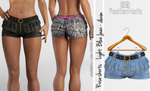 Rose Shorts Light Blue Jeans- Denim - Maitreya Lara, Lara Petite, Kupra Original, Legacy - FashionNatic
