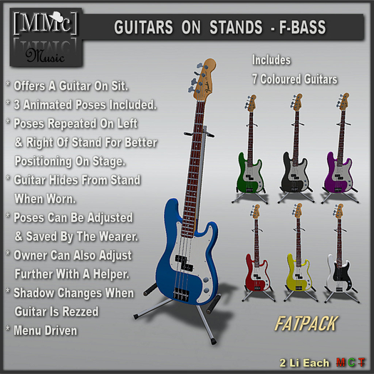 [MMc] Guitars On Stands - F-Bass-Fatpack