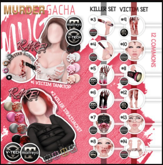 Mug - Murder Gacha - #1 Victim Tanktop / Knife RARE