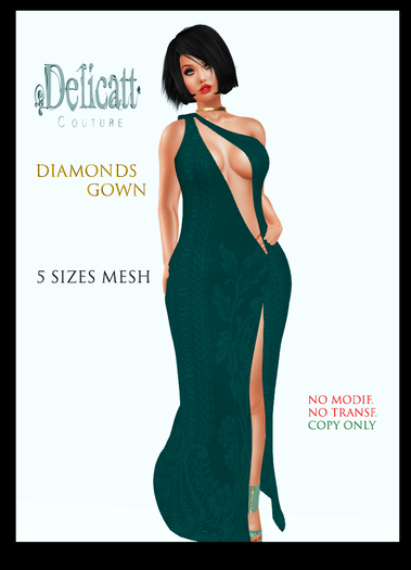 #GIFT#DIAMONDS DRESS  Special - Green