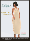 #GIFT#Delicatt Couture -Valentina Dress - Yellow