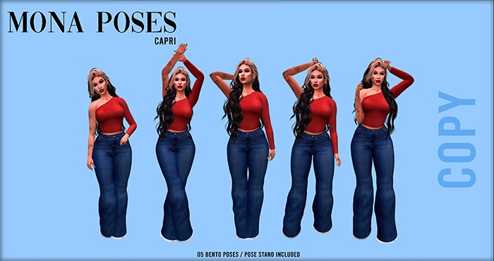 MONA POSES- Pose Pack Bento- Capri