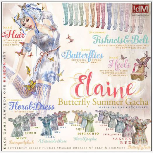 !dM Elaine **BUTTERFLY HEELS** (BOX #32) RARE
