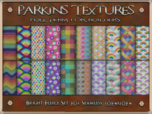 Parkins Textures - Bright Fleece Set - 20x Full Perm Seamless 1024 - Fabric, Cloth, Blanket, Rainbow, Clothing, Pride