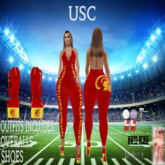 (SG) Overalls USC Red