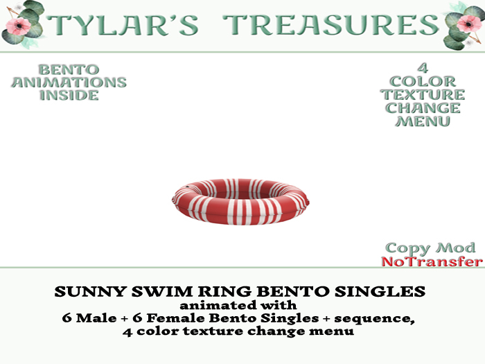 .:TT:.  SUNNY SWIM RING BENTO SINGLES  ADD ME