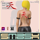 SMASH Back Tattoo - Akuma (Blood)