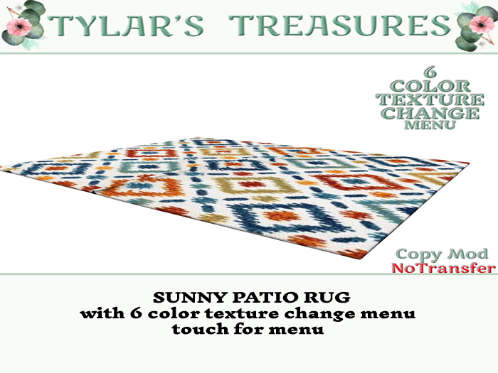 .:TT:.  SUNNY PATIO RUG  ADD ME