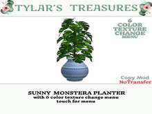 .:TT:.  SUNNY  MONSTERA PLANTER  ADD ME