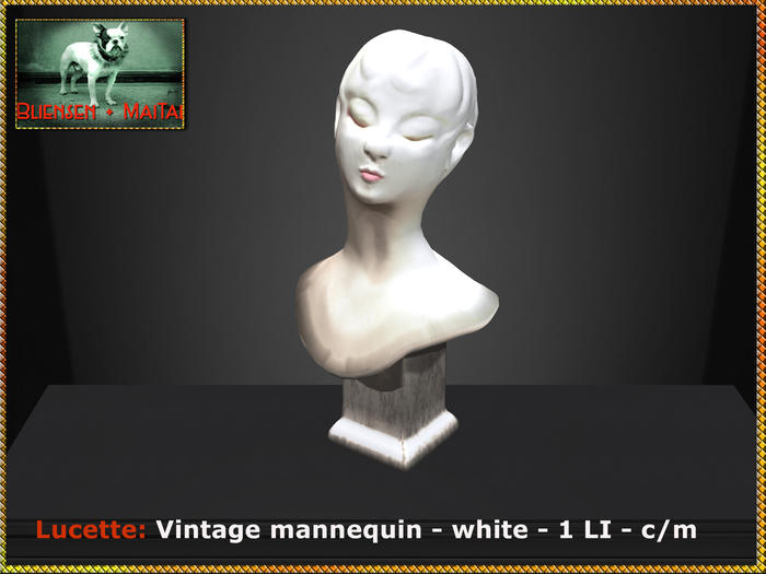 Bliensen + MaiTai - Lucette - Vintage Mannequin - white