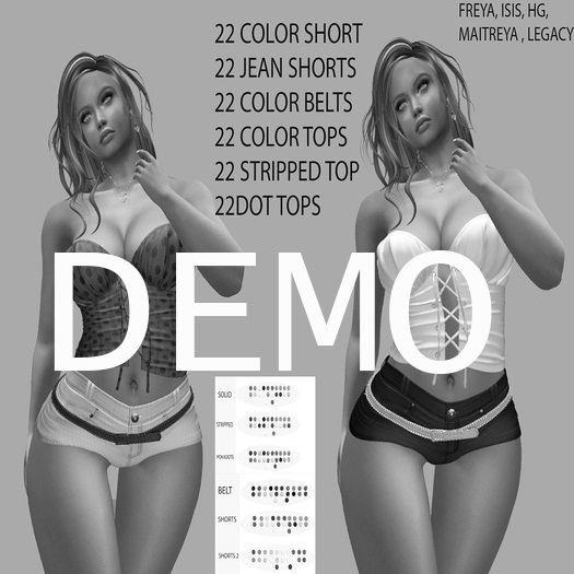 :STLF: SHORTS, SHIRT AND BELT DEMO