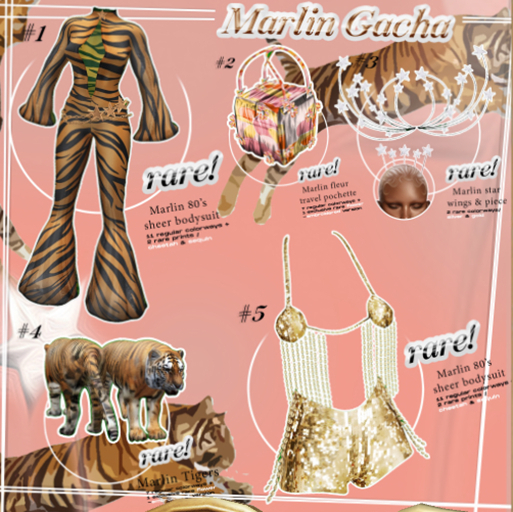 MeMOIRE Marlin Tiger Pet Decor - #008