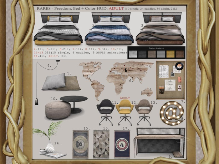 ≈≈ 3 K&S - // Freedom. Bed brown RARE ≈≈