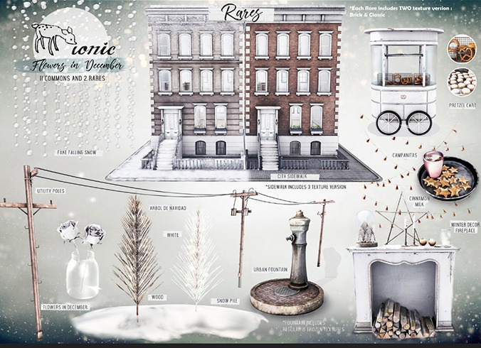 ionic :  Winter decor Fireplace