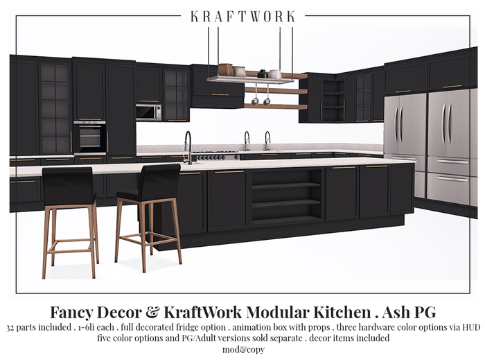 Fancy Decor & KraftWork: Modular Kitchen - Ash PG (ADD)