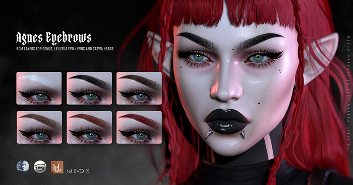 -SU!- Agnes Eyebrows -Lelutka EVO & EVO X-