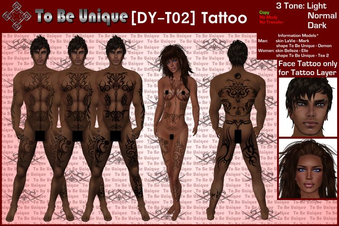 To Be Unique - [DY-T02] Tattoo (BOX)