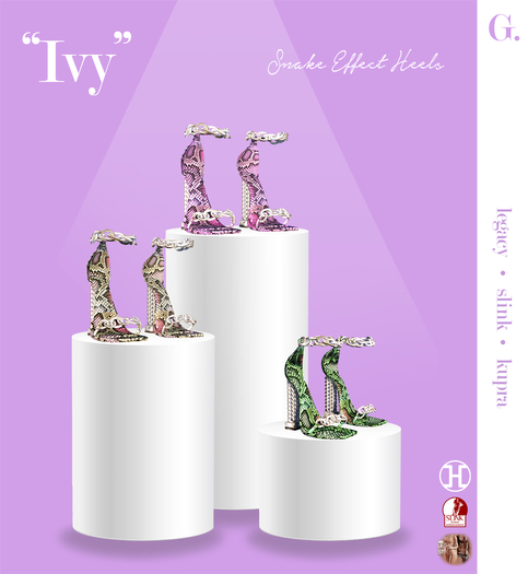G: "Ivy" Snake Effect Heels