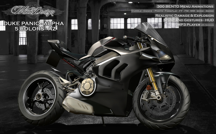 Motorcycle - MotoDesign - Duke Panic V4 ALPHA - AZ