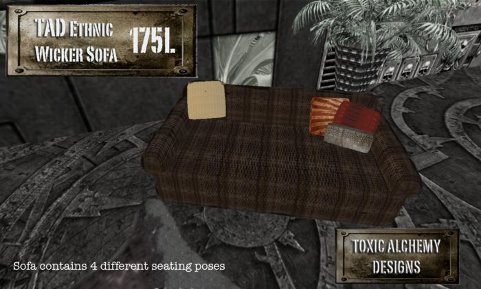 :::TAD:: Ethnic Wicker Sofa