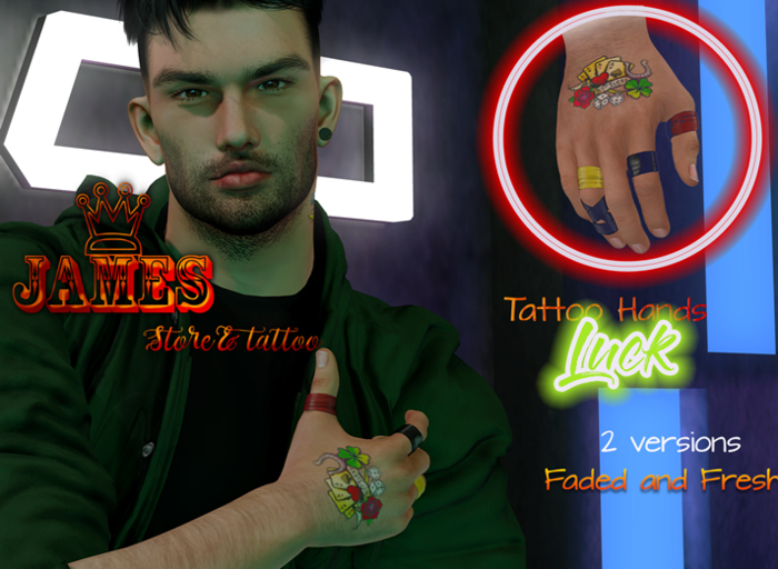 Tattoo Hands Luck  .::James Store & Tattoo::.
