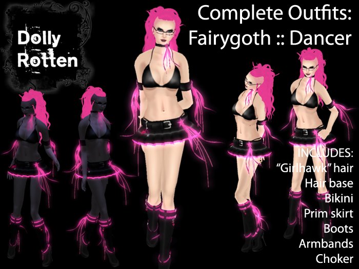:: Dolly Rotten :: Outfit :: Fairygoth :: Dancer - pink