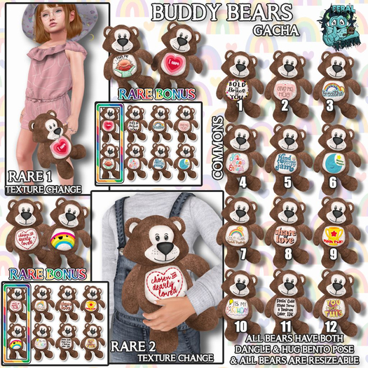 -{Feral Youth}- *BuddyBears* Gacha Common 9