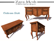 Zara Mesh - Antique - Victorian Desk - FULL PERM MESH