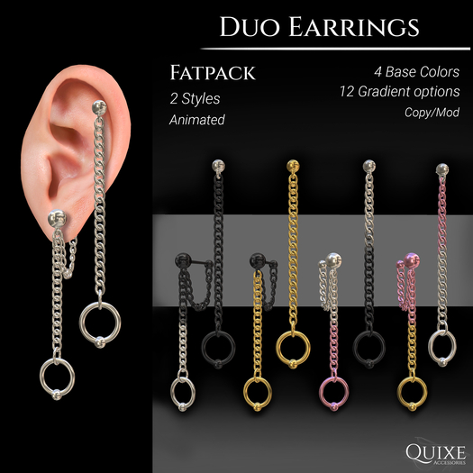 QUIXE - Duo Earrings FATPACK