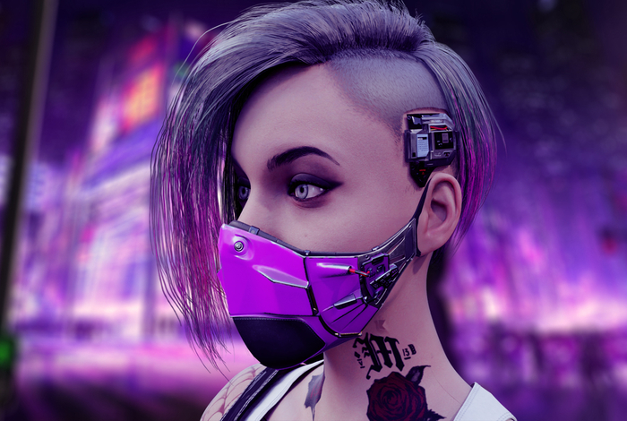 -MISAKI- Cybermask exquisite(Violet)Female