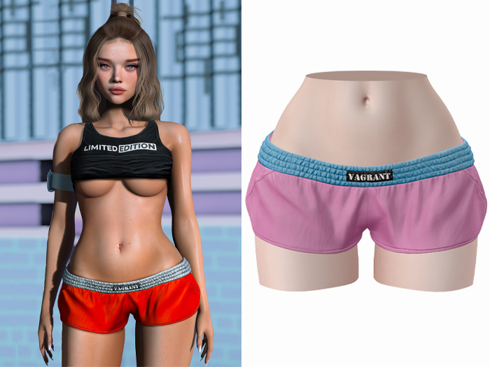 -[ vagrant ]- Kaylee Shorts - Cold Pink