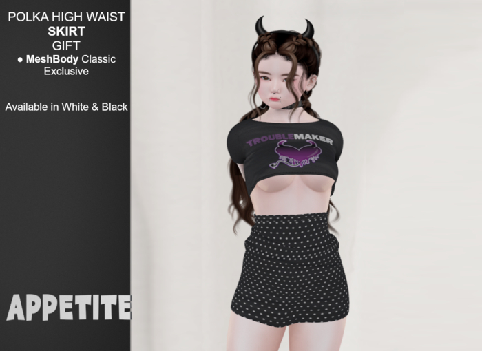 [APPETITE] POLKA SKIRT GIFT (MeshBody Classic)